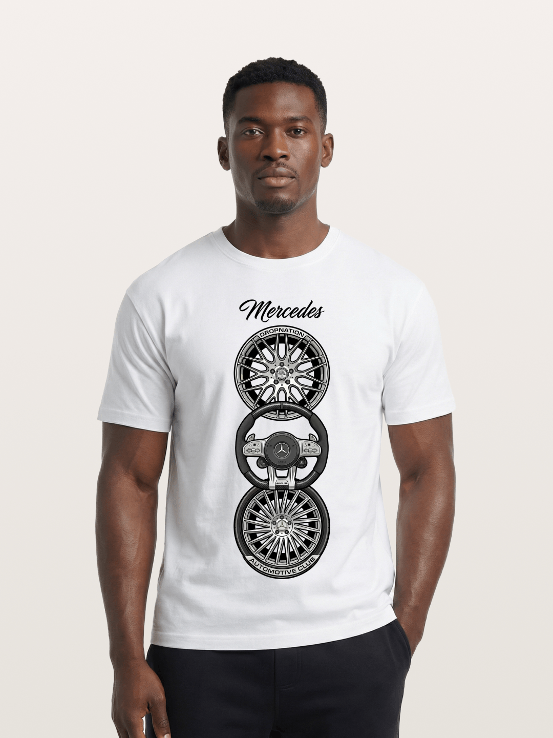 Wheel Stack Cotton T-shirt