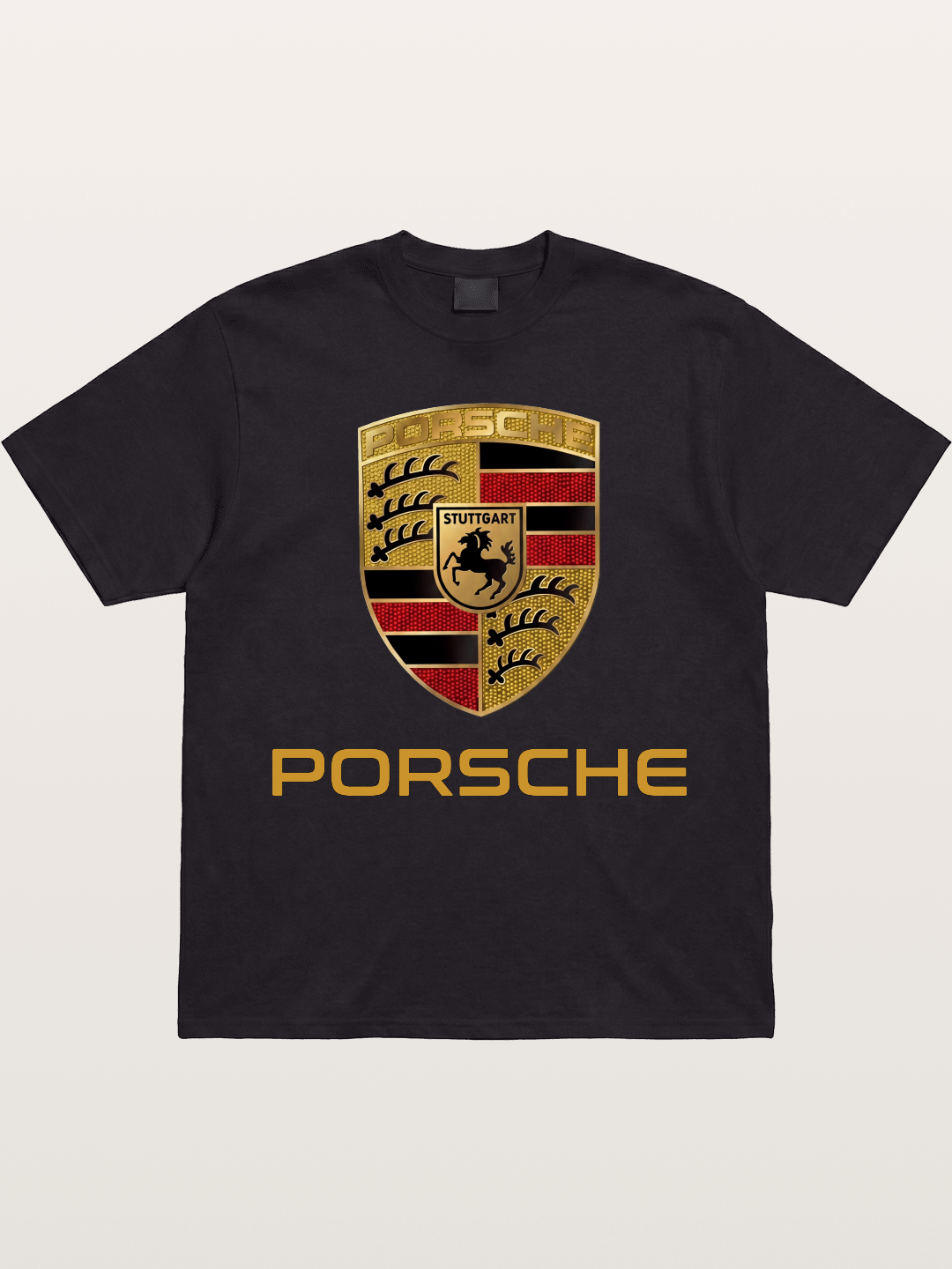 Porsche Golden Emblem Gildan T-shirt