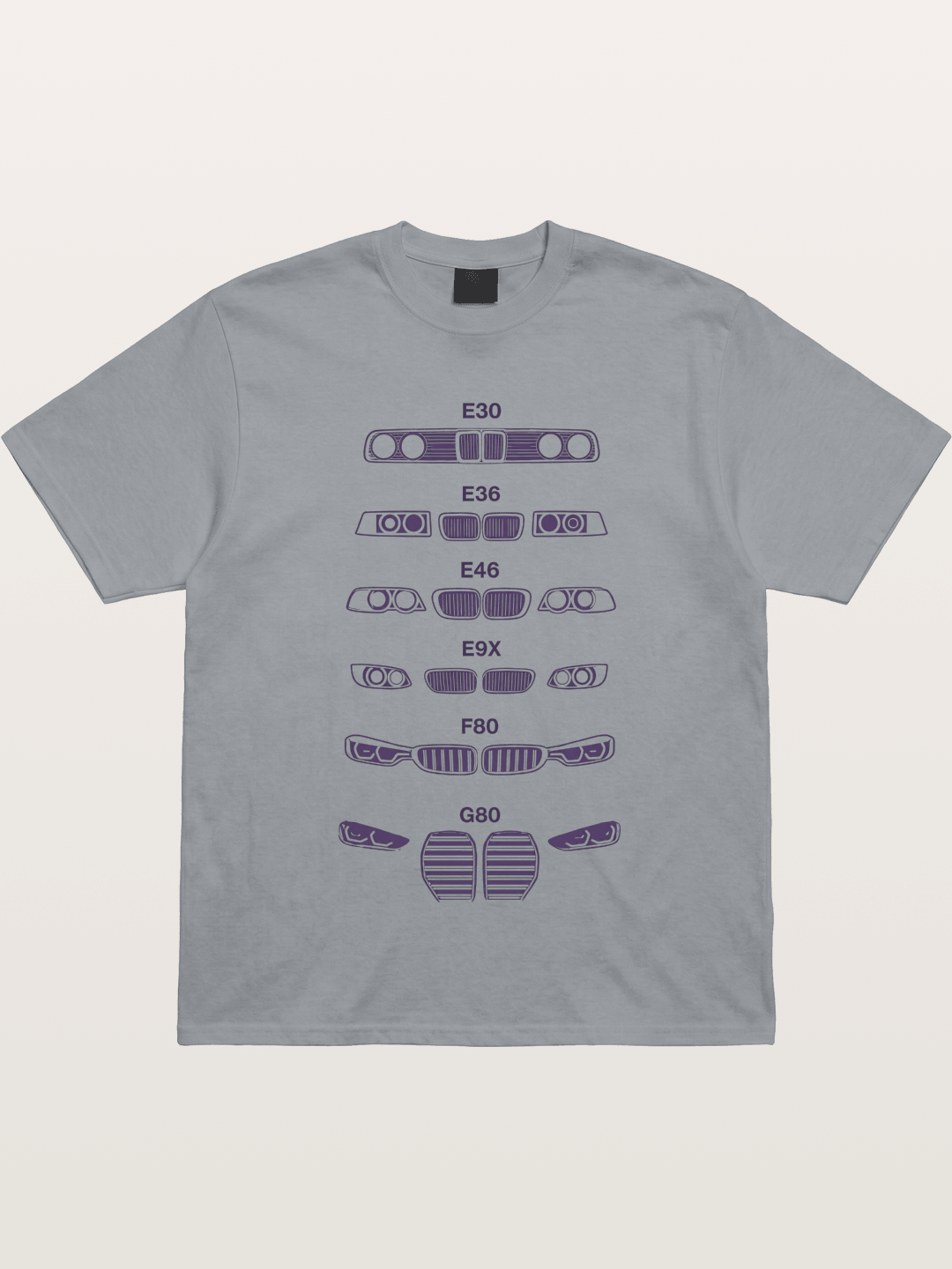 BMW Headlight Generations Print Gildan T-shirt