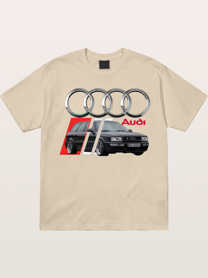 Audi Classic Car With Four Rings Gildan T-shirt