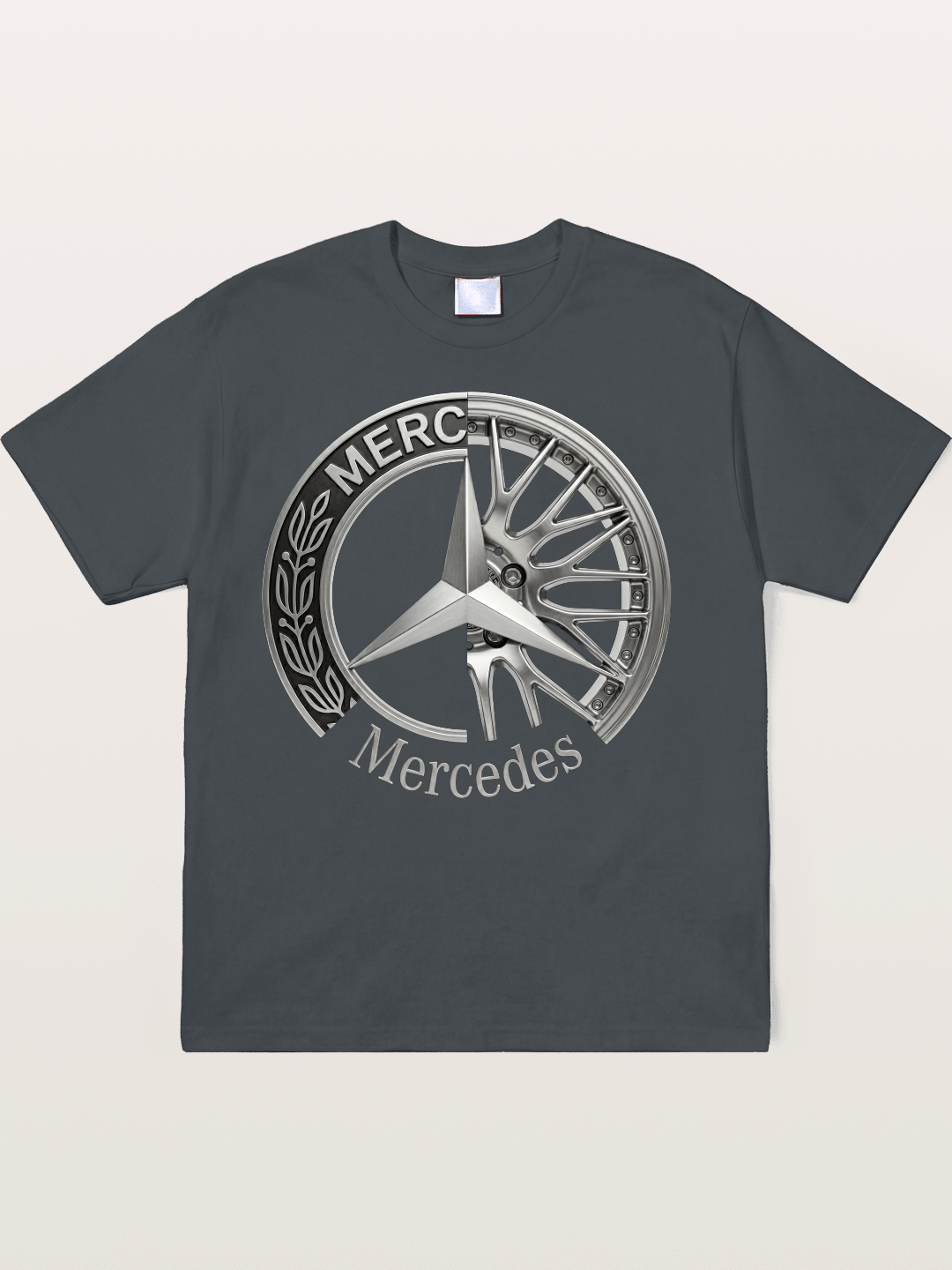 Mercedes Benz Wheel Emblem Art Soft-Stay T-shirt