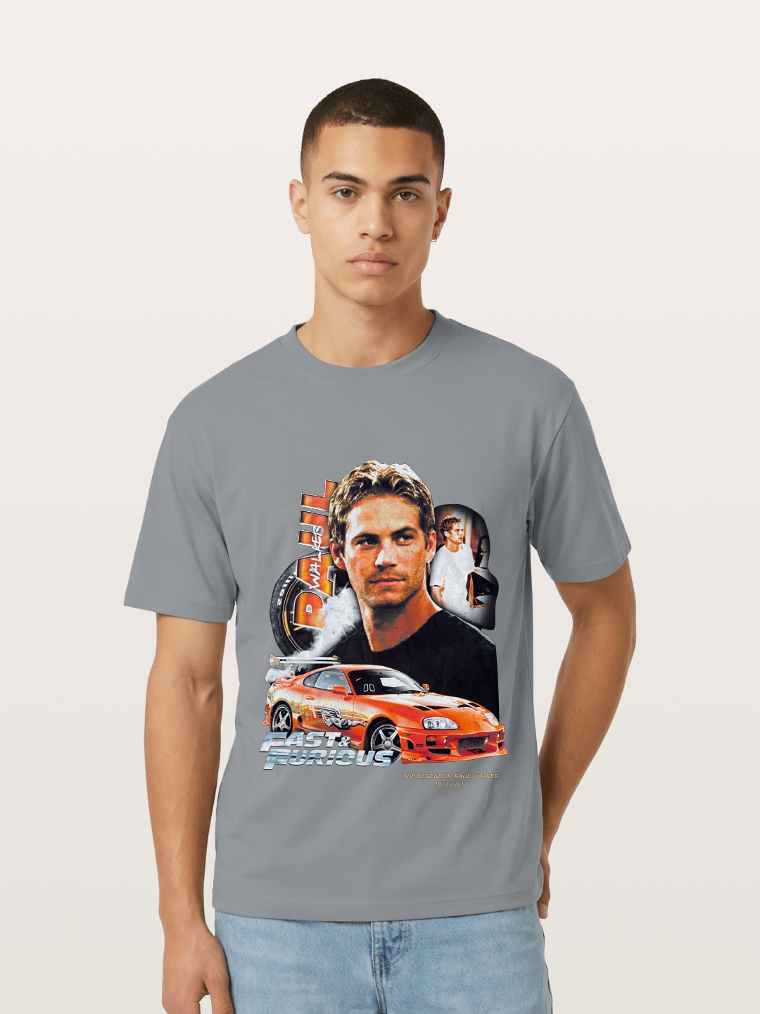 Orange Supra Fast & Furious Gildan T-shirt