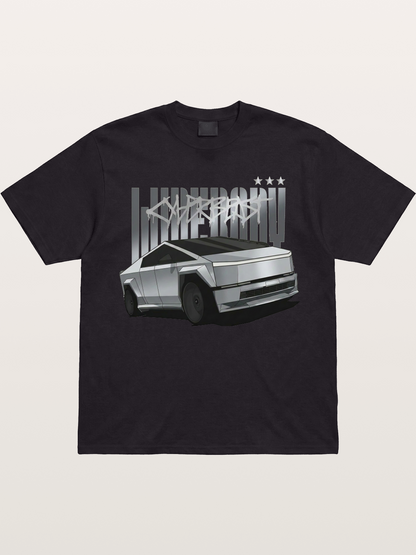 Cybertruck Graffiti Typography Gildan T-shirt