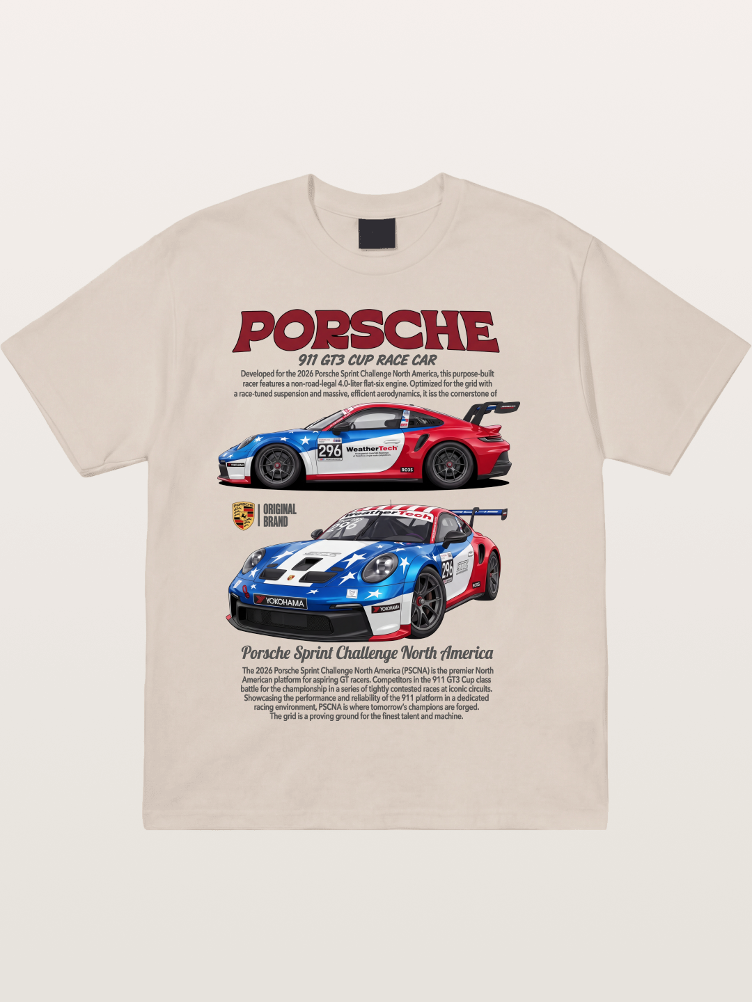 Porsche 911 GT3 Cup Sprint Challenge Cotton T-shirt