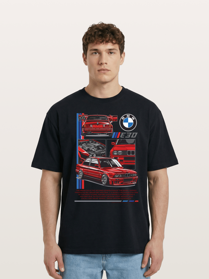 BMW E30 Multi Angle Collage Cotton T-shirt