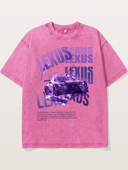 Purple RC F GT3 Shatter Art Washed T-shirt