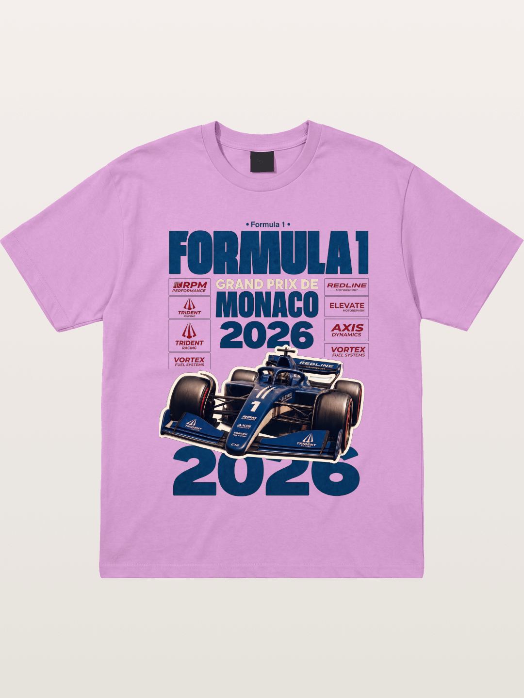 Deep Blue Monaco F1 2026 Card Gildan T-shirt