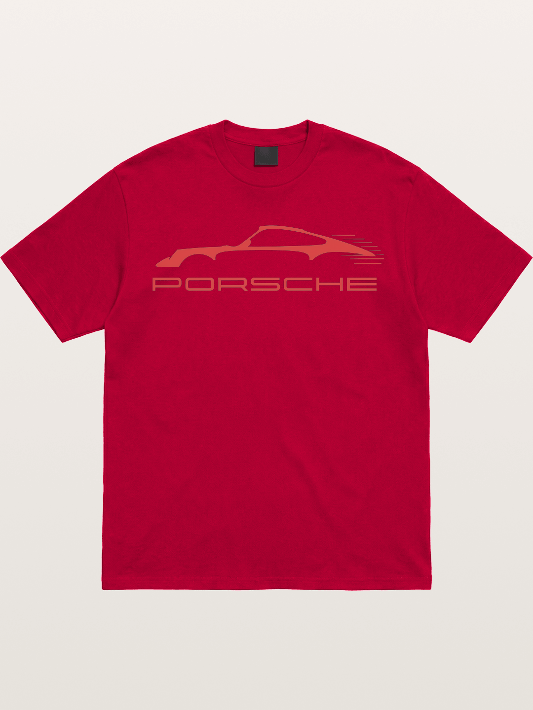Red Porsche Silhouette Art Gildan T-shirt