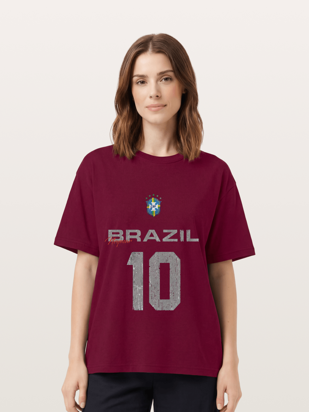 Brazil Neymar 10 Vintage Gildan T-shirt
