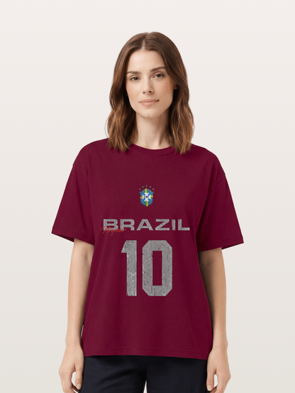 Brazil Neymar 10 Vintage Gildan T-shirt