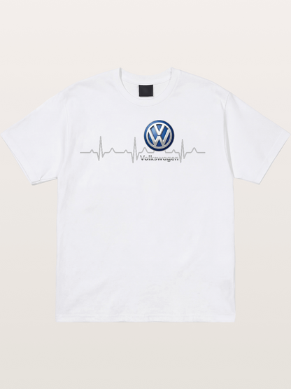 Volkswagen Heartbeat Logo Cotton T-shirt