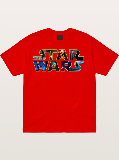 Star Wars Classic Logo Movie Cotton T-shirt