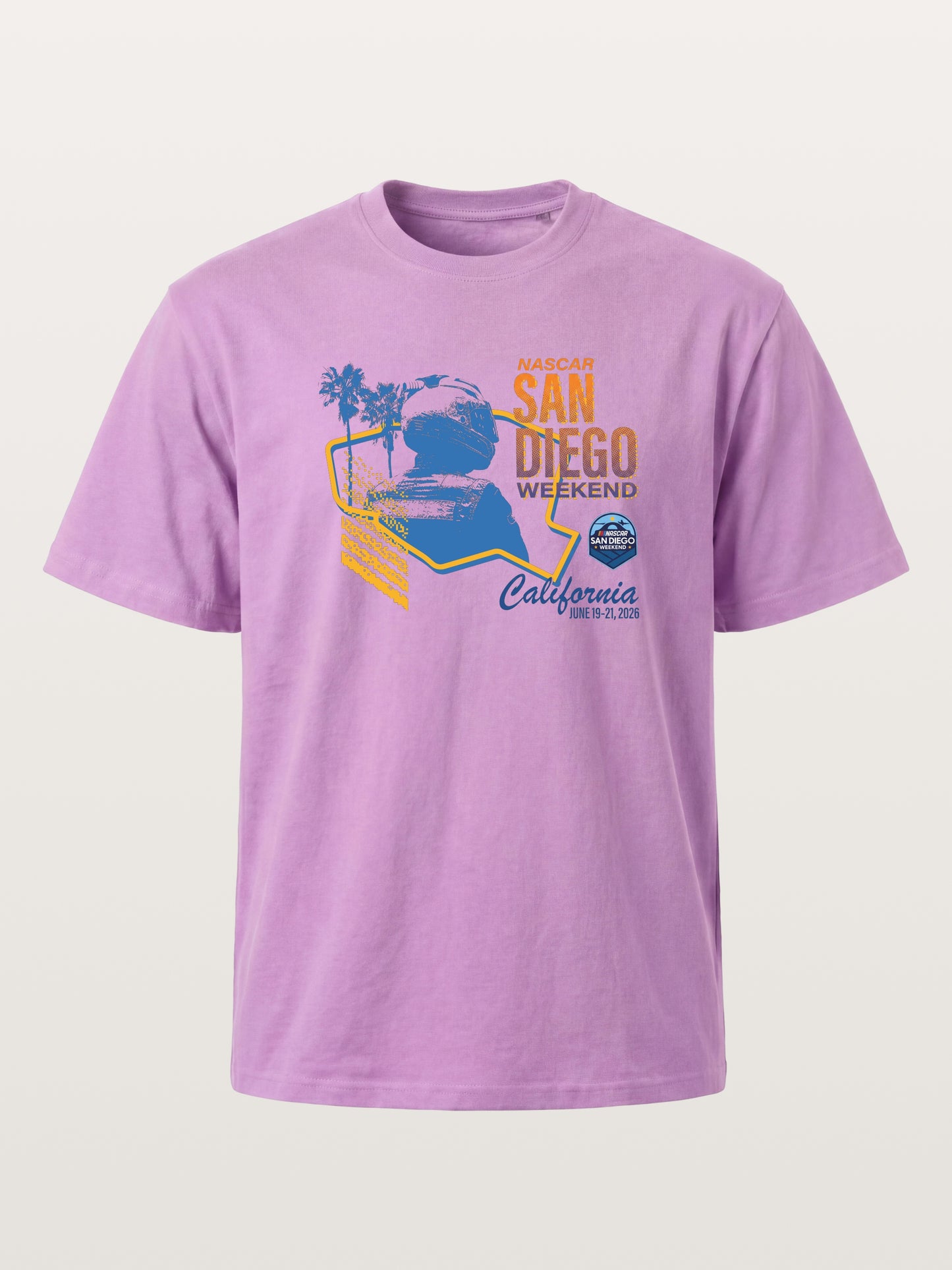 San Diego NASCAR Helmet Silhouette Gildan T-shirt
