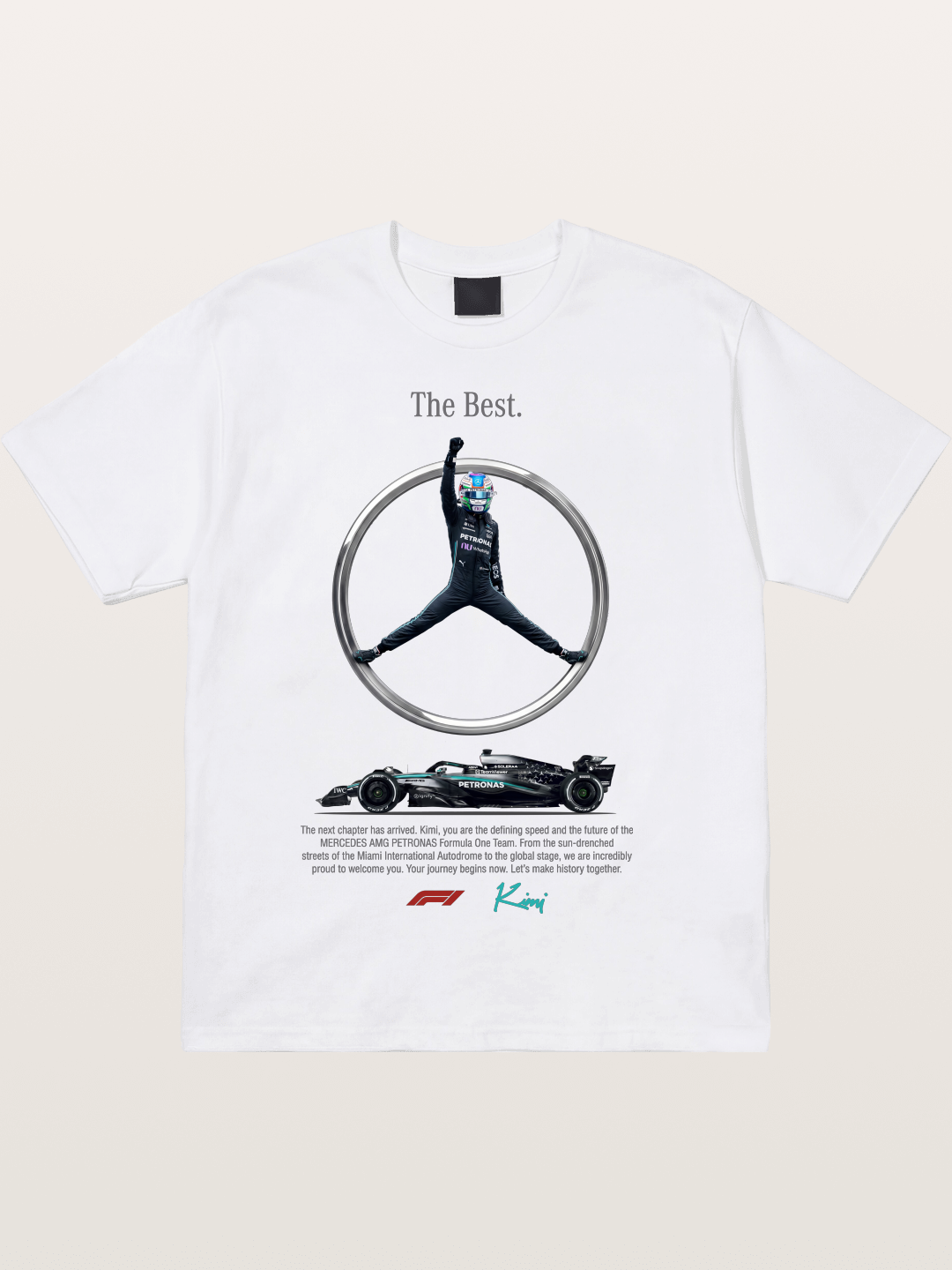 Kimi Mercedes Star Pose Cotton T-shirt