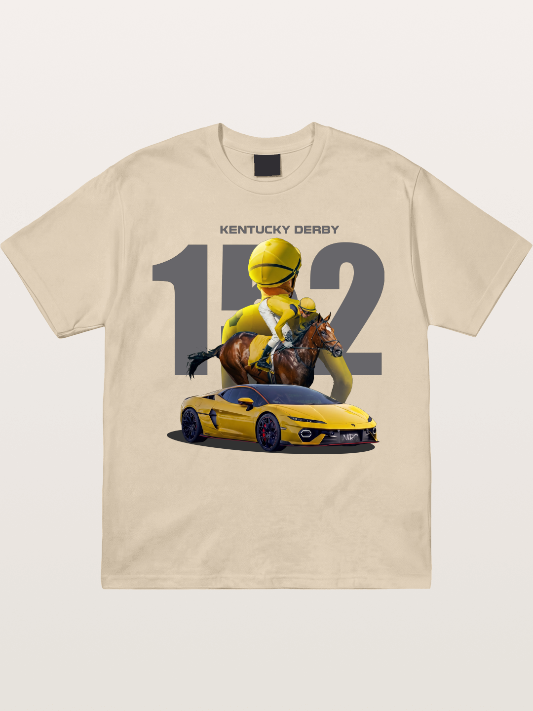 Derby Horse & Lambo Art Gildan T-shirt