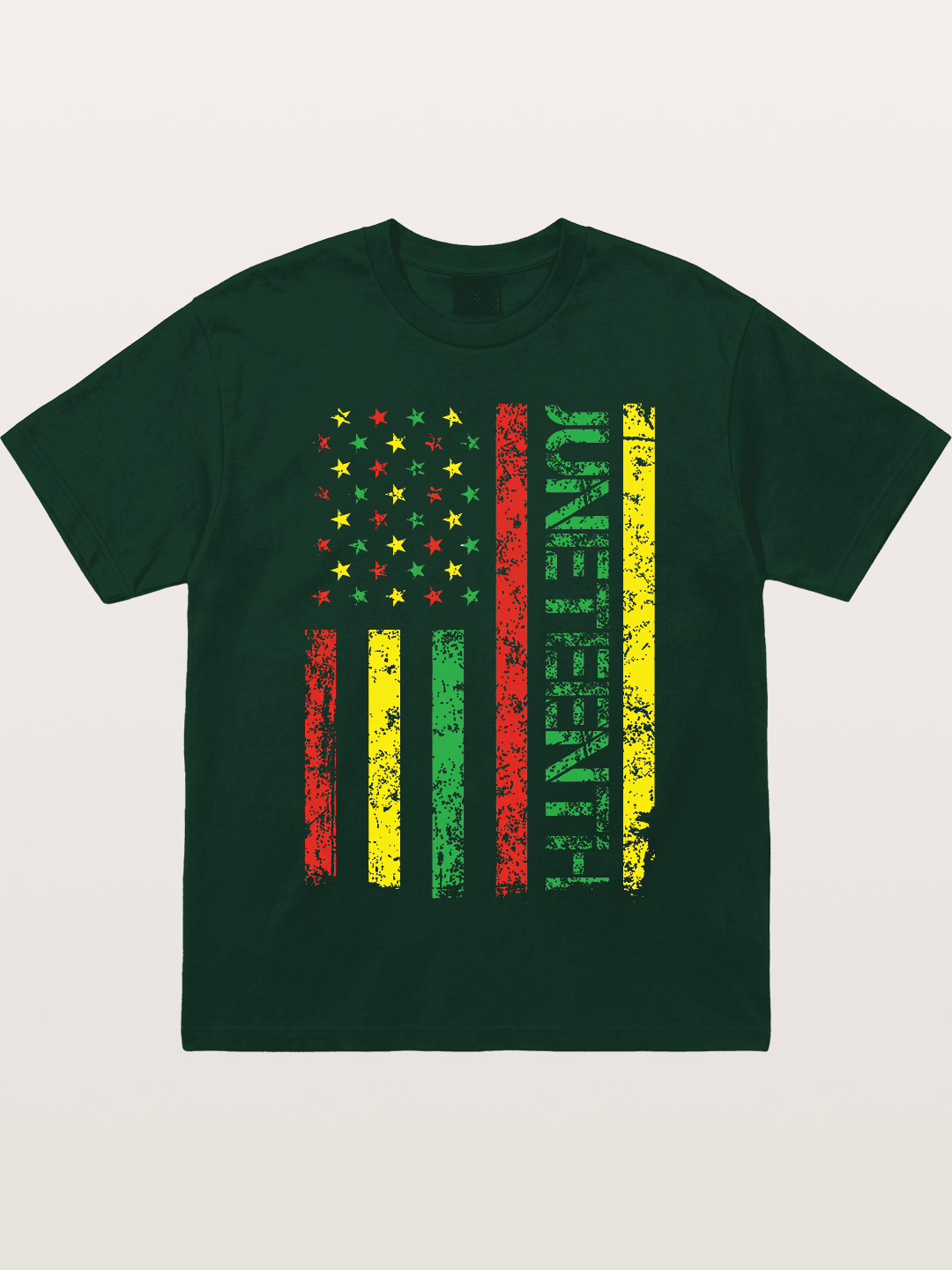 Juneteenth Stars and Stripes Design Gildan T-shirt