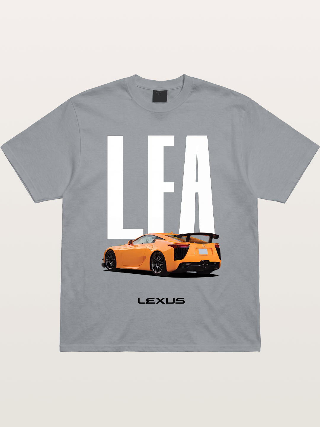 Orange Lexus LFA Rear Print Gildan T-shirt