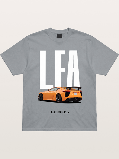 Orange Lexus LFA Rear Print Gildan T-shirt