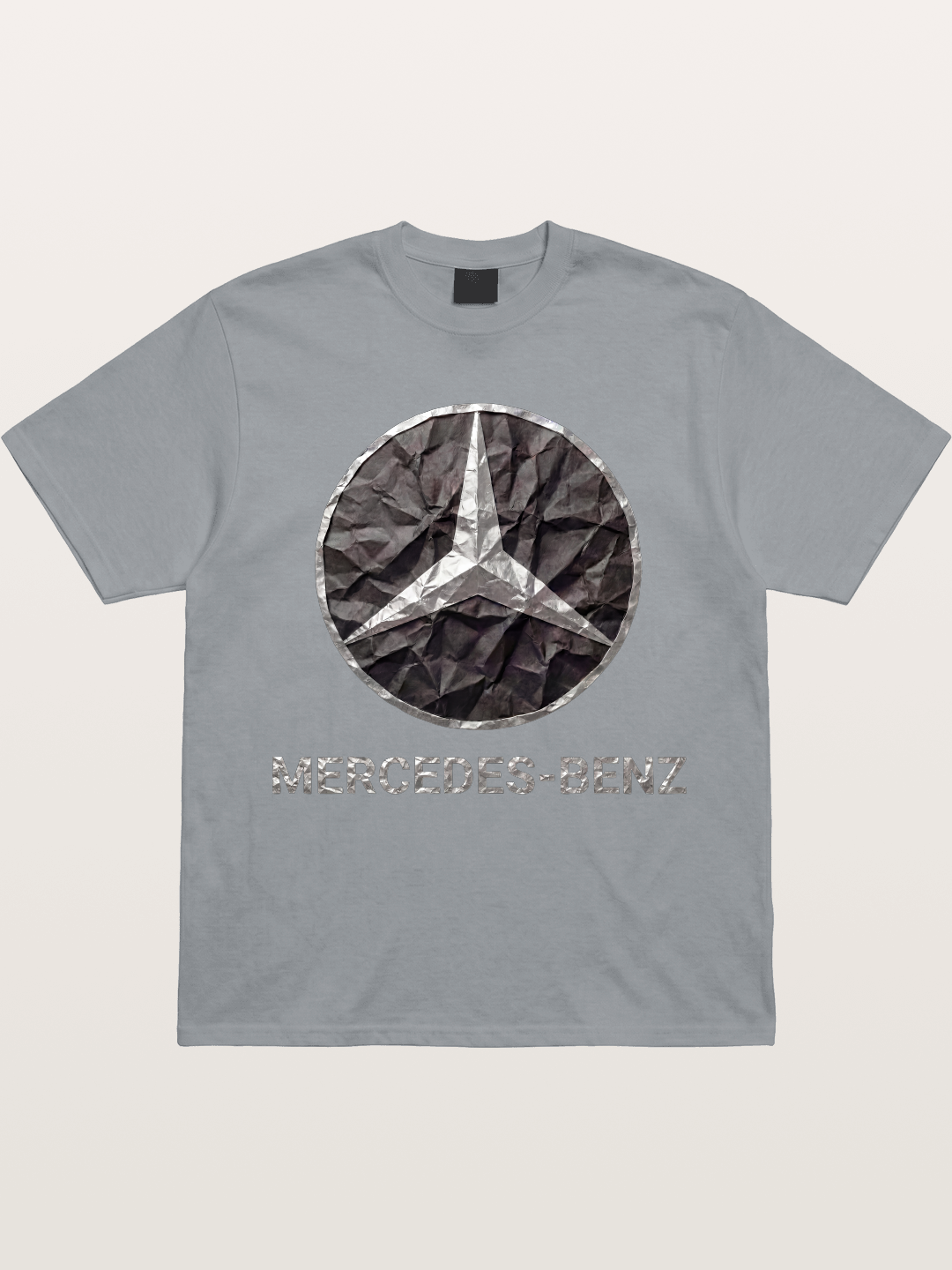Mercedes Crumpled Paper Logo Gildan T-shirt