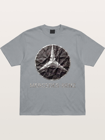 Mercedes Crumpled Paper Logo Gildan T-shirt