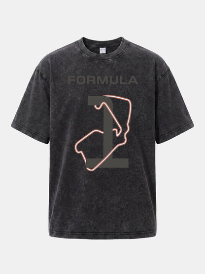 Formula 1 Silverstone Track Monogram Washed T-shirt