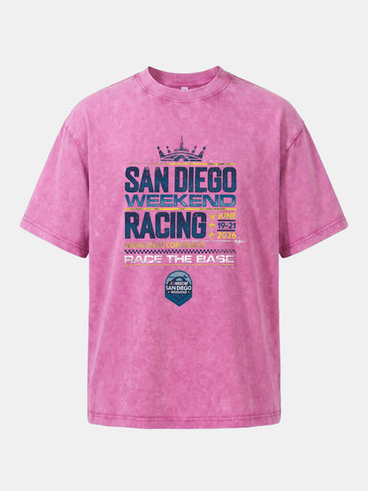 San Diego Racing Crown Layout Washed T-shirt