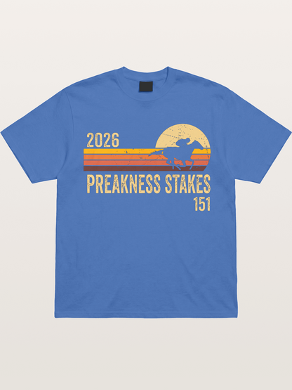 Retro Sunset Preakness Stakes 2026 Gildan T-shirt