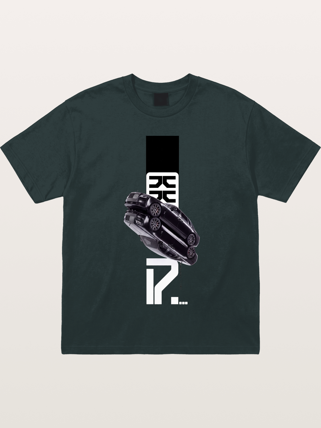 Black Rolls Royce Abstract Art Gildan T-shirt