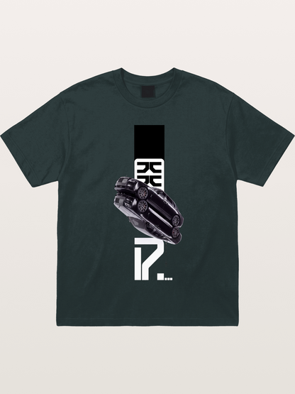 Black Rolls Royce Abstract Art Gildan T-shirt