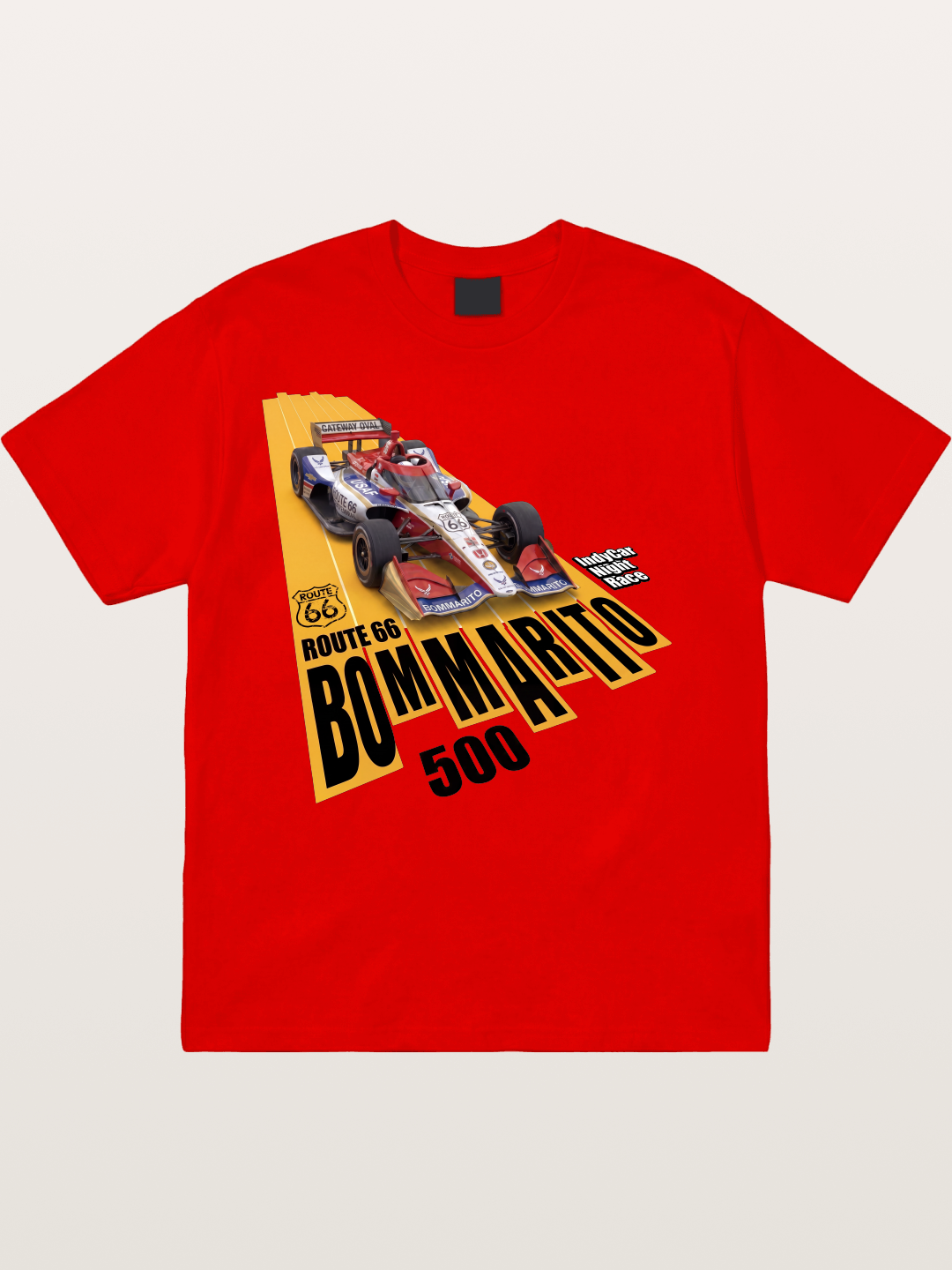 USAF Route66 Race Poster Cotton T-shirt