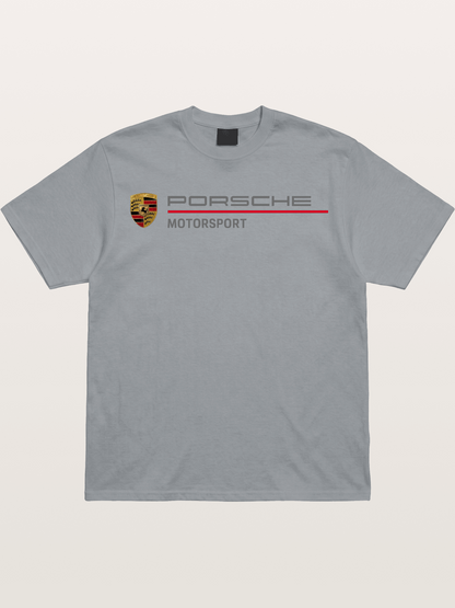 Porsche Motorsport Striped Logo Gildan T-shirt