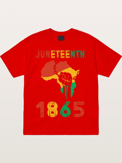 Juneteenth 1865 Africa Freedom Fist Cotton T-shirt