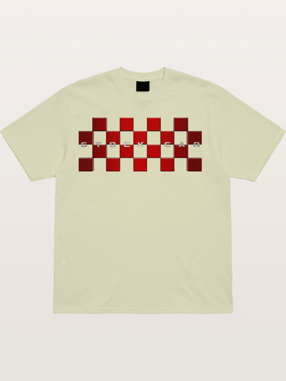 Checkered Ring Cotton T-shirt