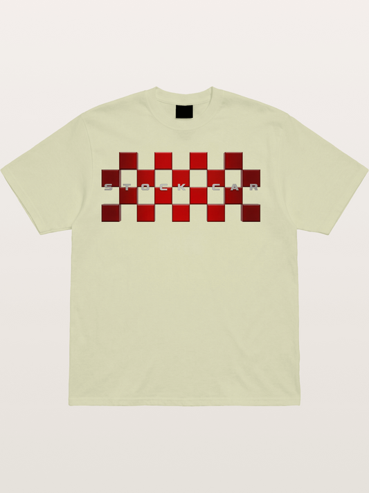 Checkered Ring Cotton T-shirt