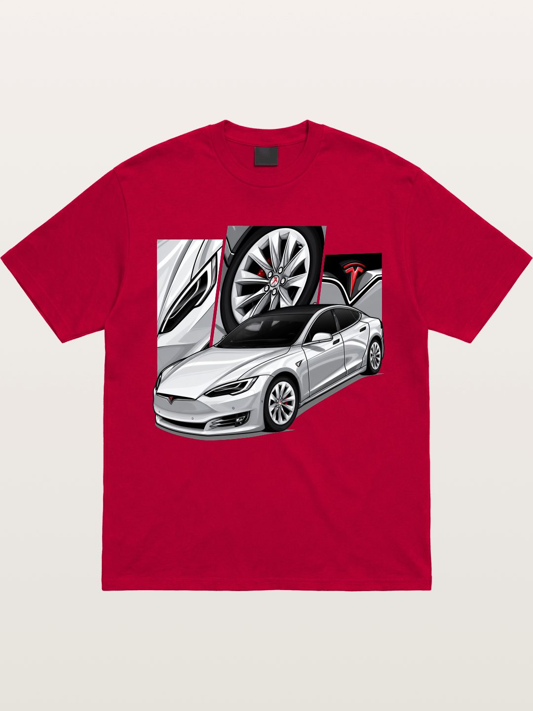 Tesla Model 3 Artwork Gildan T-shirt