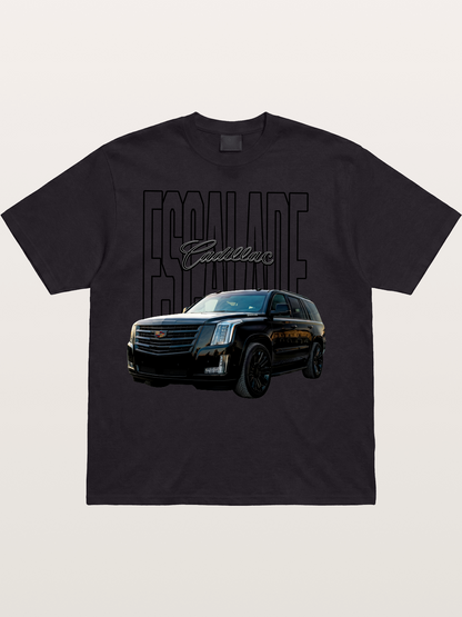 Cadillac SUV Modern Line Art Cotton T-shirt
