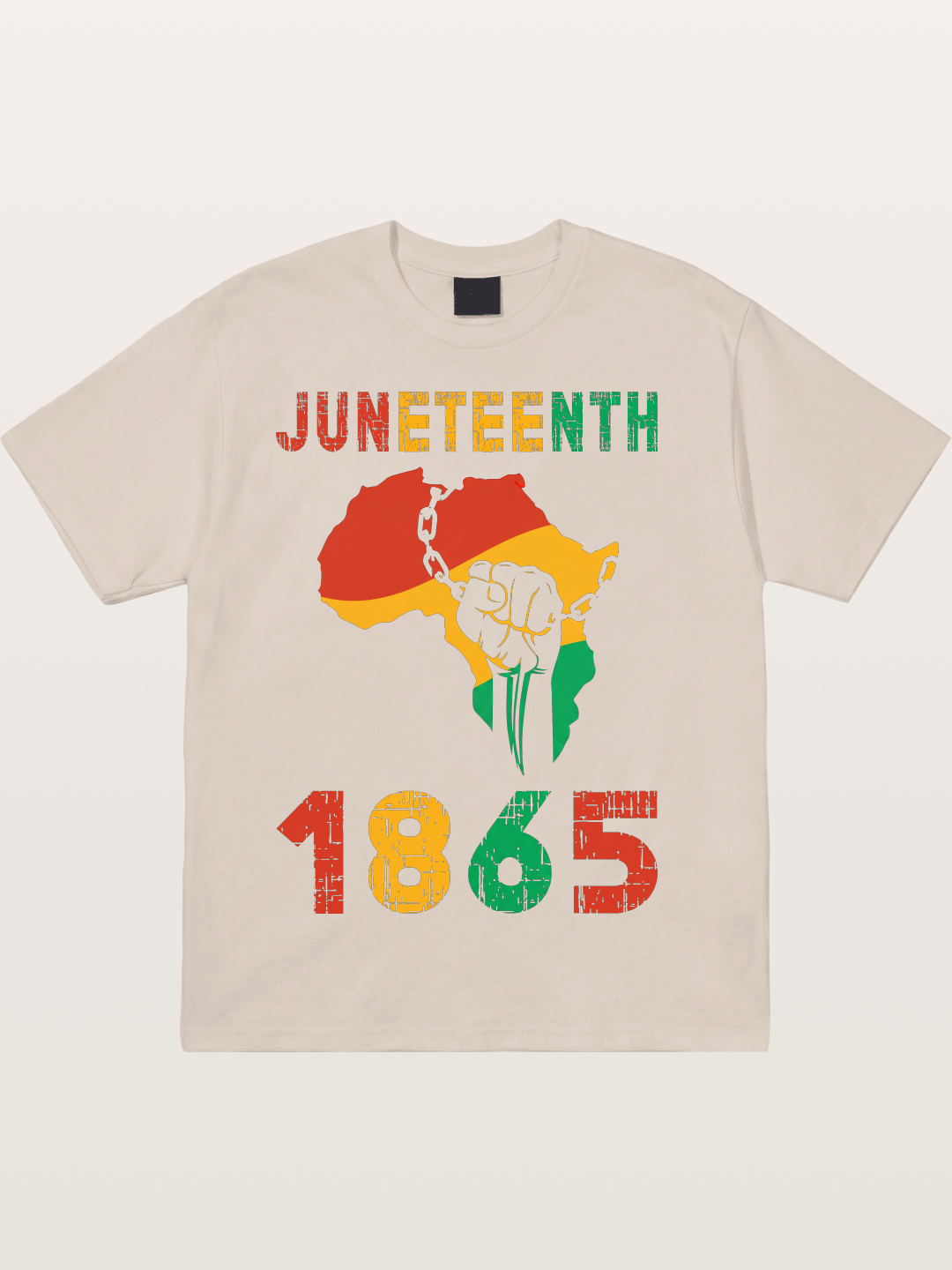 Juneteenth 1865 Africa Freedom Fist Cotton T-shirt