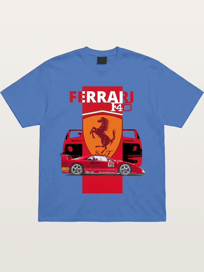 Ferrari F40 Race Car Double View Gildan T-shirt