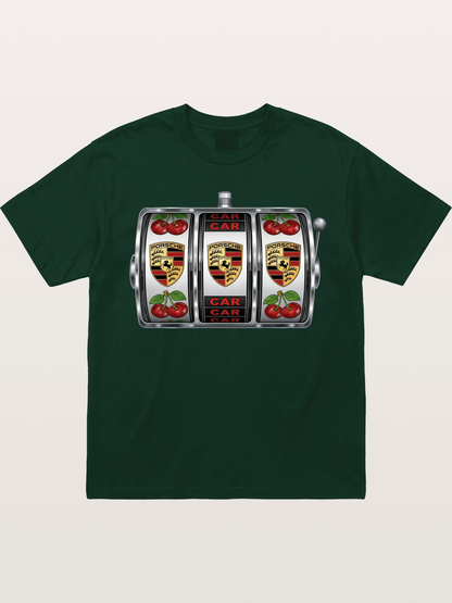 Porsche Slot Machine Art Print Gildan T-shirt