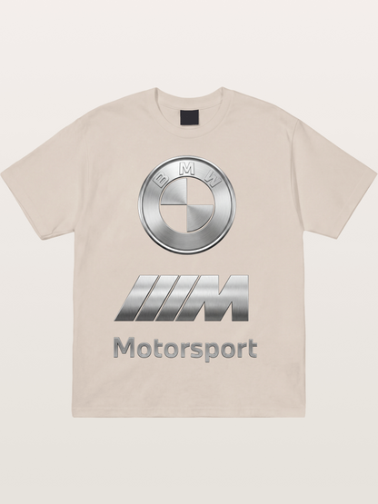 BMW Motorsport Metal Logo Art Cotton T-shirt