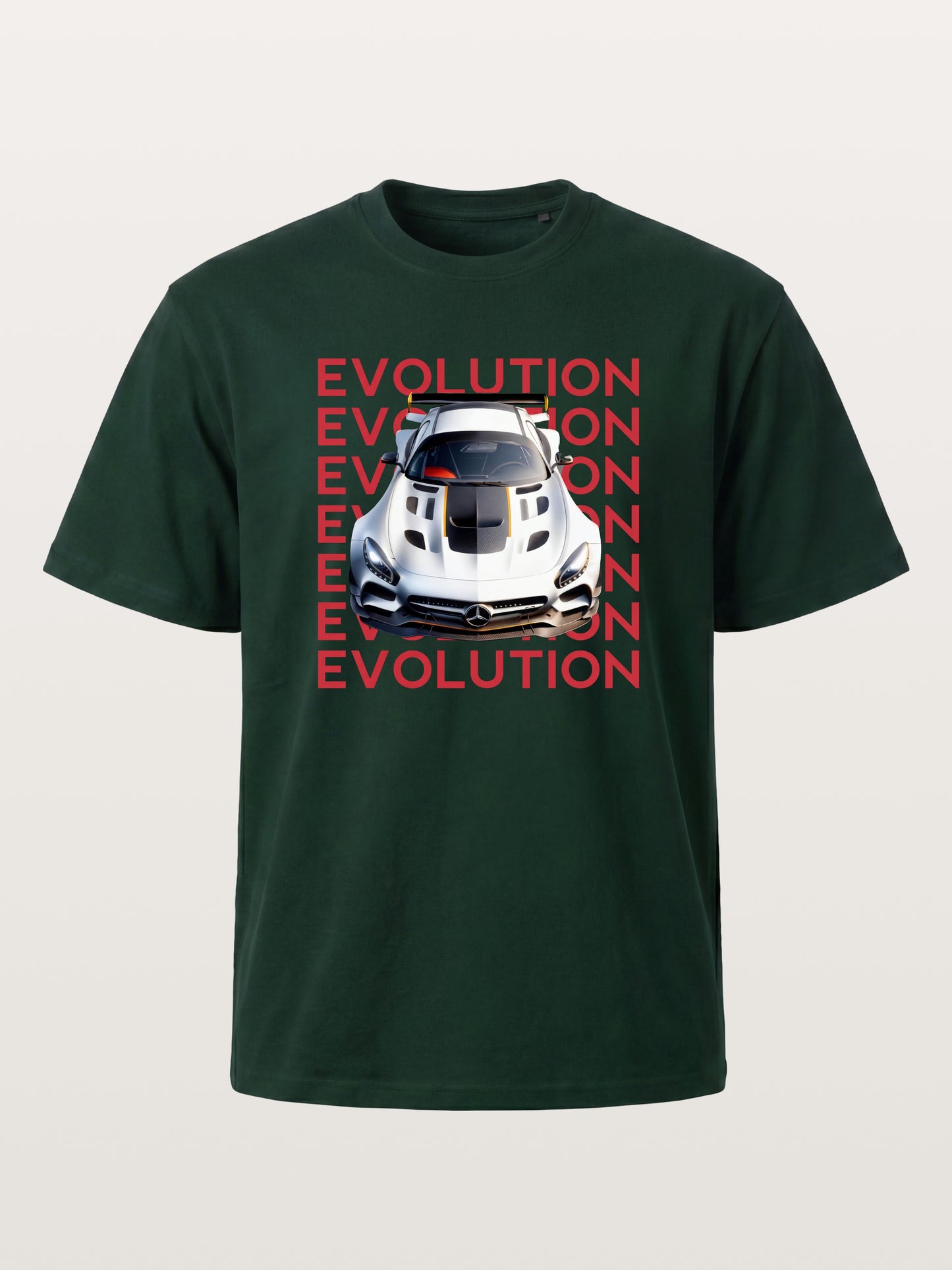AMG GT Race Car Evolution Repeat Text Gildan T-shirt