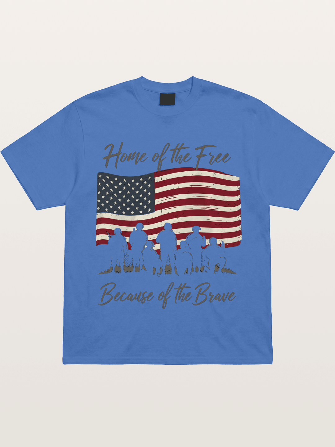 Home of the Free Because of the Brave Gildan T-shirt