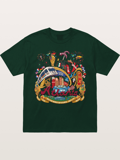 Atlanta 2026 World Cup Poster Gildan T-shirt