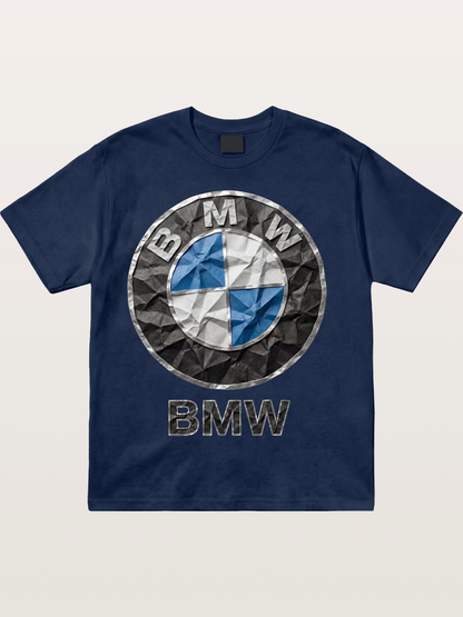 BMW Crumpled Paper Emblem Cotton T-shirt
