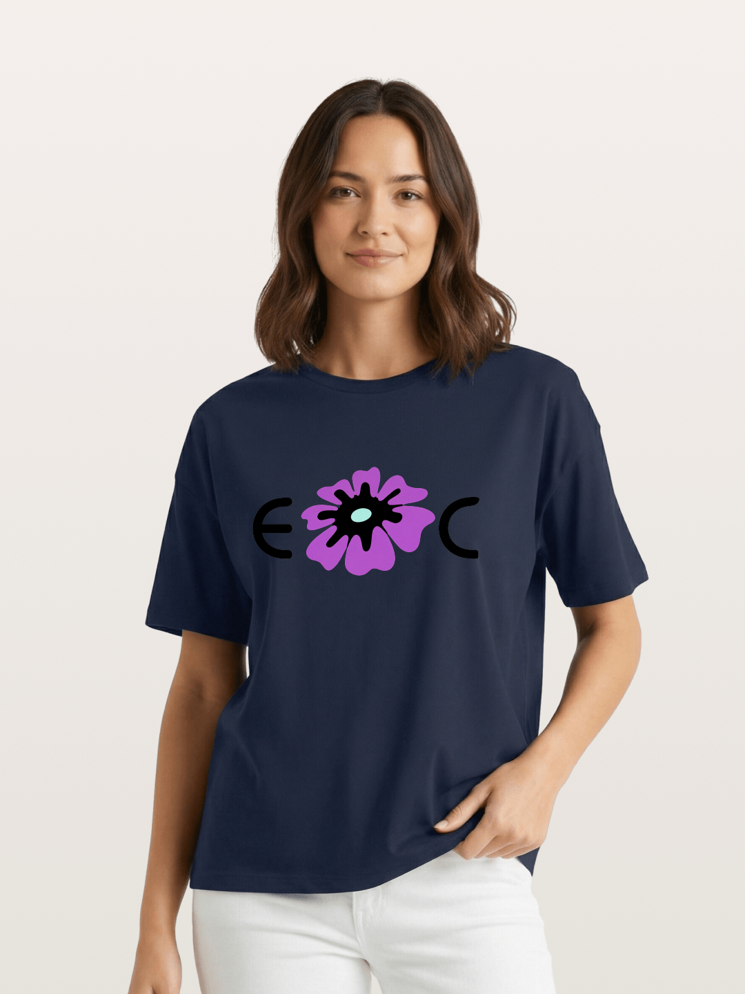 Purple EDC Daisy Silhouette Gildan T-shirt
