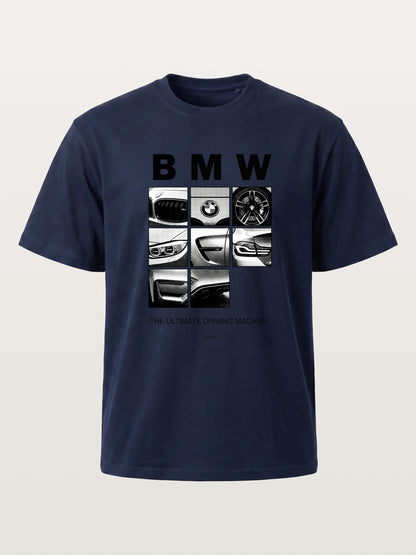 BMW 9 Grid Detail Collage Cotton T-shirt