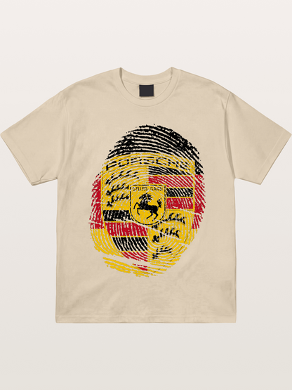 Porsche Crest Fingerprint Gildan T-shirt