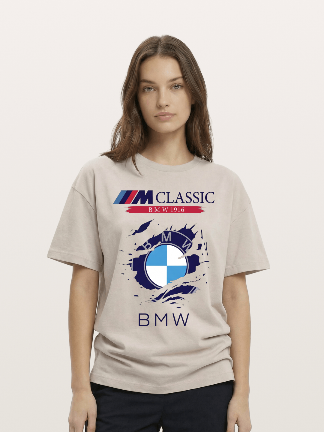 BMW M Colors Tear Effect Cotton T-shirt
