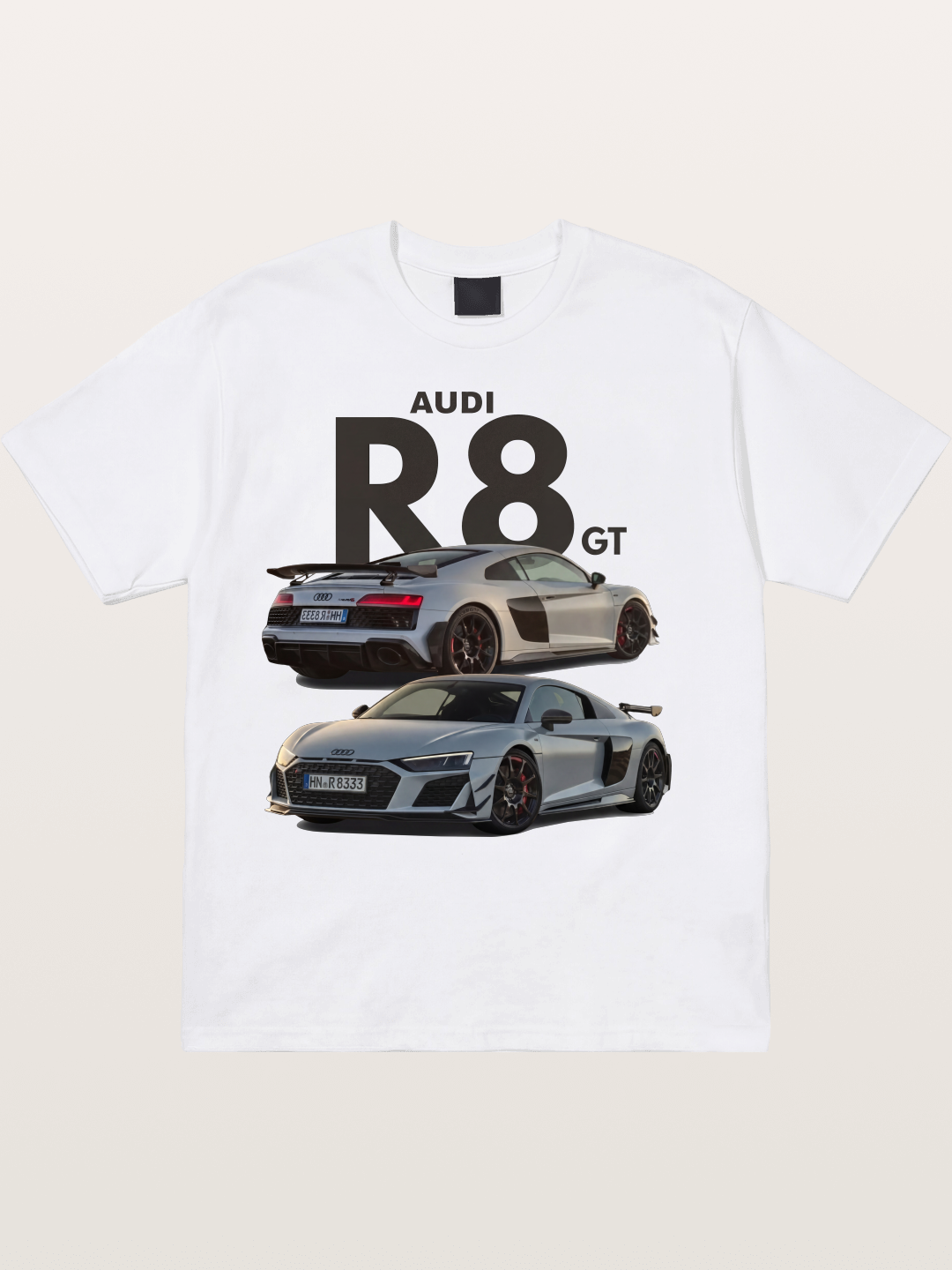 Audi R8 GT Front Rear View Cotton T-shirt