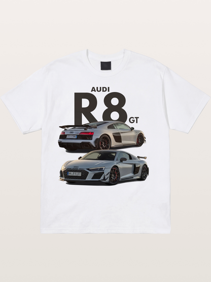 Audi R8 GT Front Rear View Cotton T-shirt